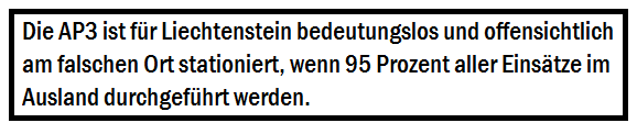 AP3-Luftrettung: Nur 5% aller Einstze waren fr Liechtenstein.