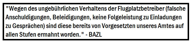 Falsche Anschuldigungen, Beleidigungen, keine Folgeleistung zu Einladungen zu Gesprchen